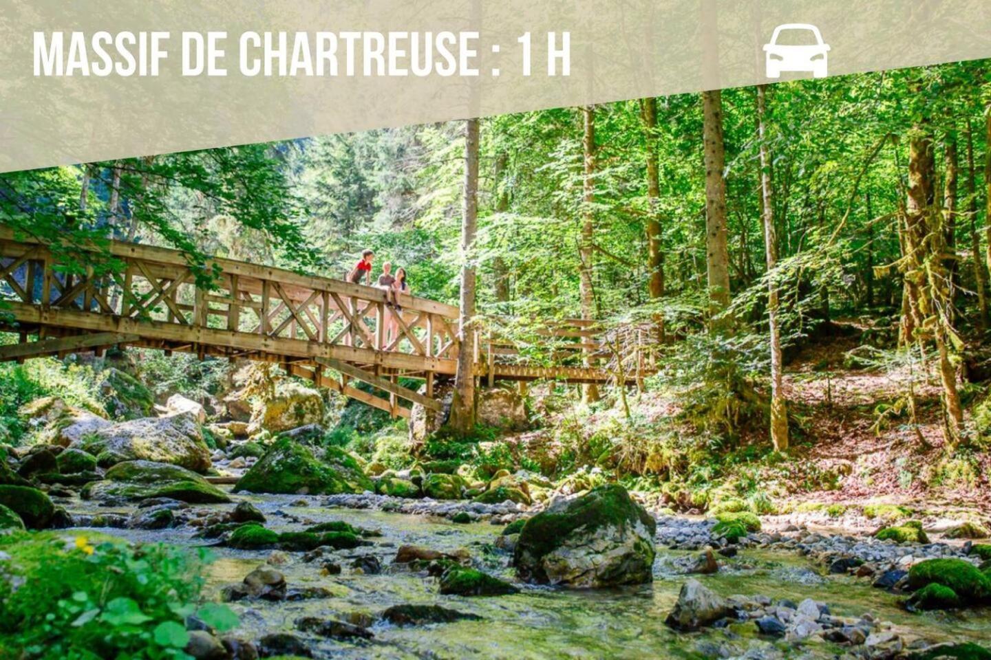 Les Cantinieres - Bourgoin Jallieu - Jardin Prive Ruy-Montceau Dış mekan fotoğraf